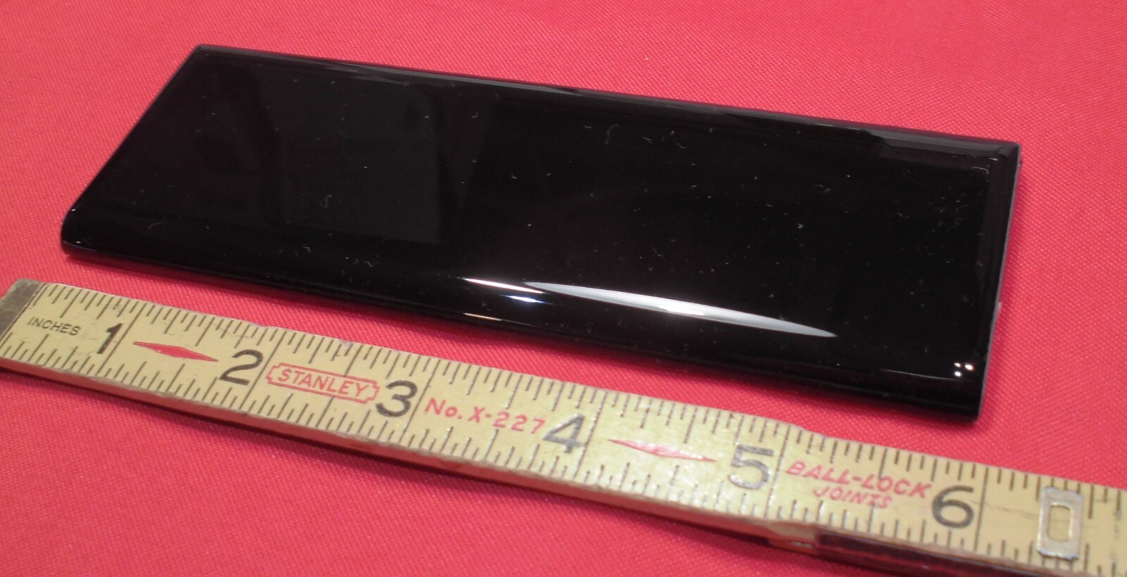 Black 2 x 6 in Ceramic Tile Bullnose Trim Edge 2×6 inch Subway by American Olean