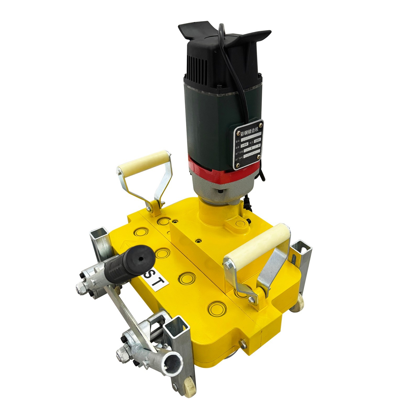 220V 1PH 2.4KW Metal Roof Roll Forming Machine Colored Steel Tile Seamer