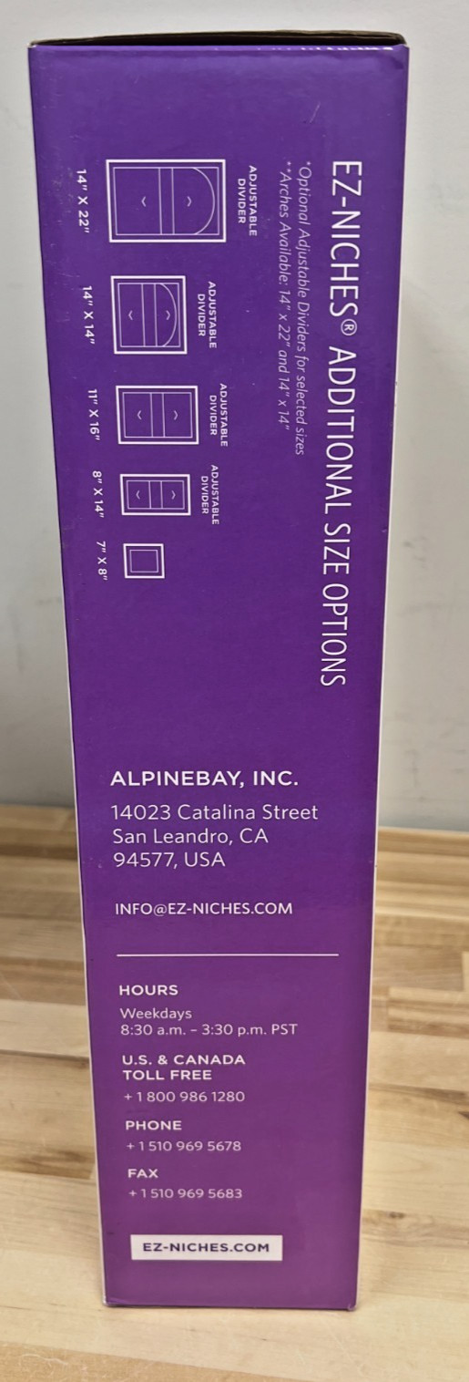 EZ-Niches EX-LSN Square Tile Ready Shower Wall Recessed Shelf Niche 14 x 14 NIB
