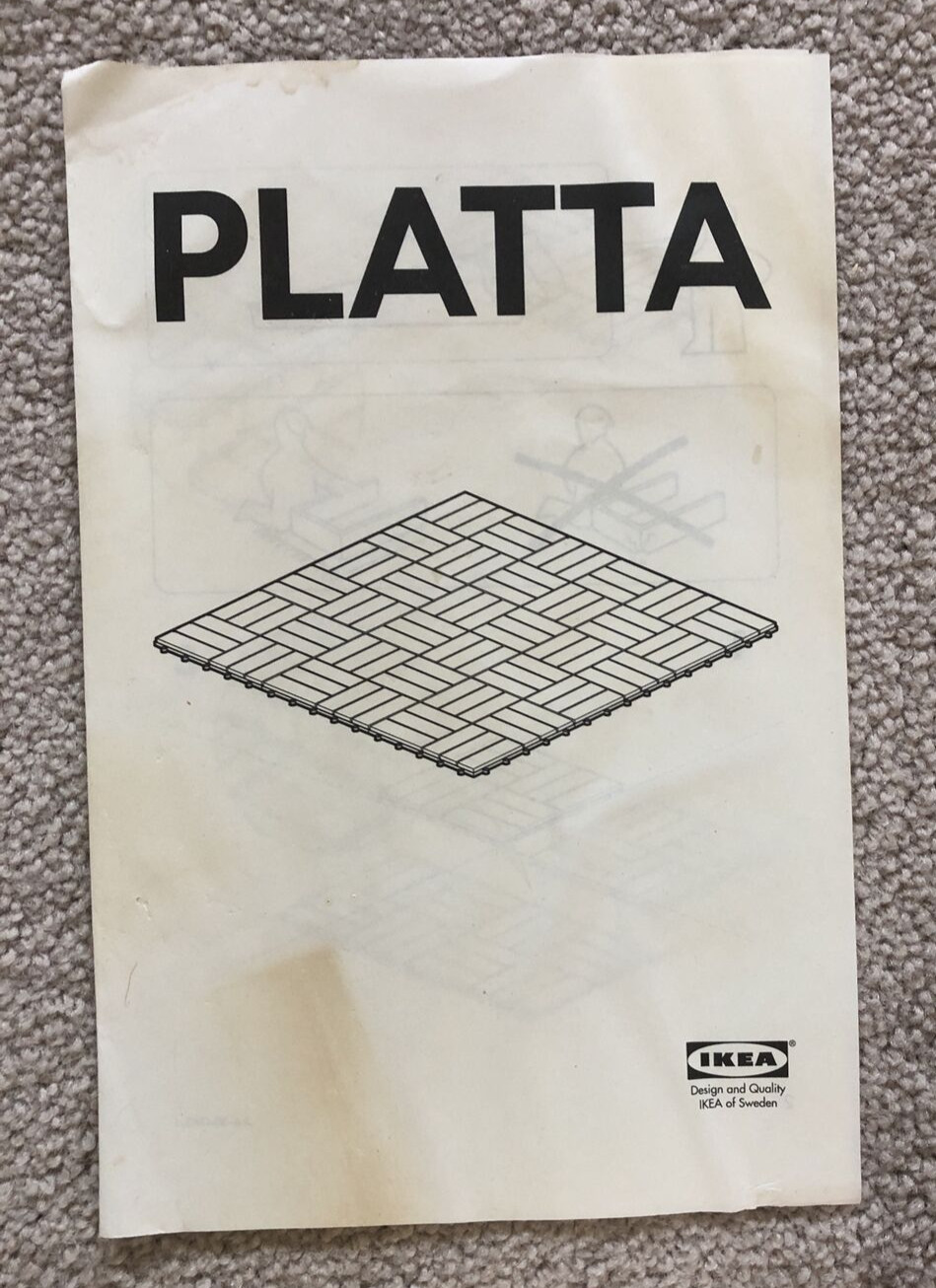 IKEA PLATTA Outdoor Decking, Solid Wood, Brown 9 Sq. Ft. PACK – MPN 20165486 NEW