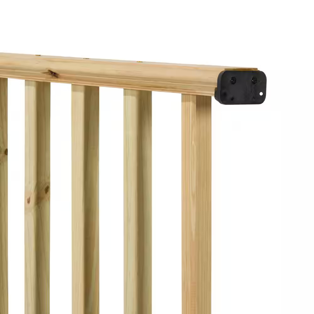 36 In. H X 72 In. W Pressure-Treated Southern Yellow Pine Routed Wood Deck Horiz