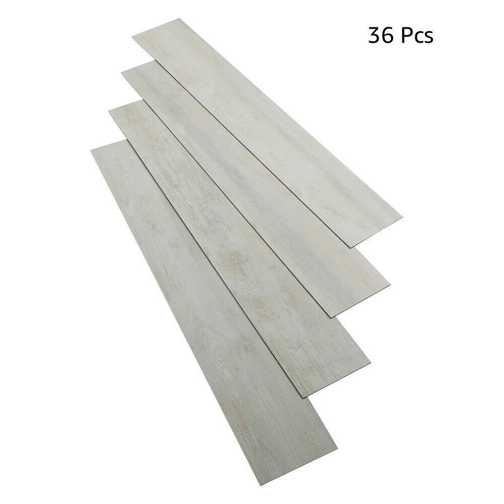 36Pcs Self-Adhesive Vinyl Floor Planks Peel & Stick Wood Plank Tiles 54 Sq.Ft