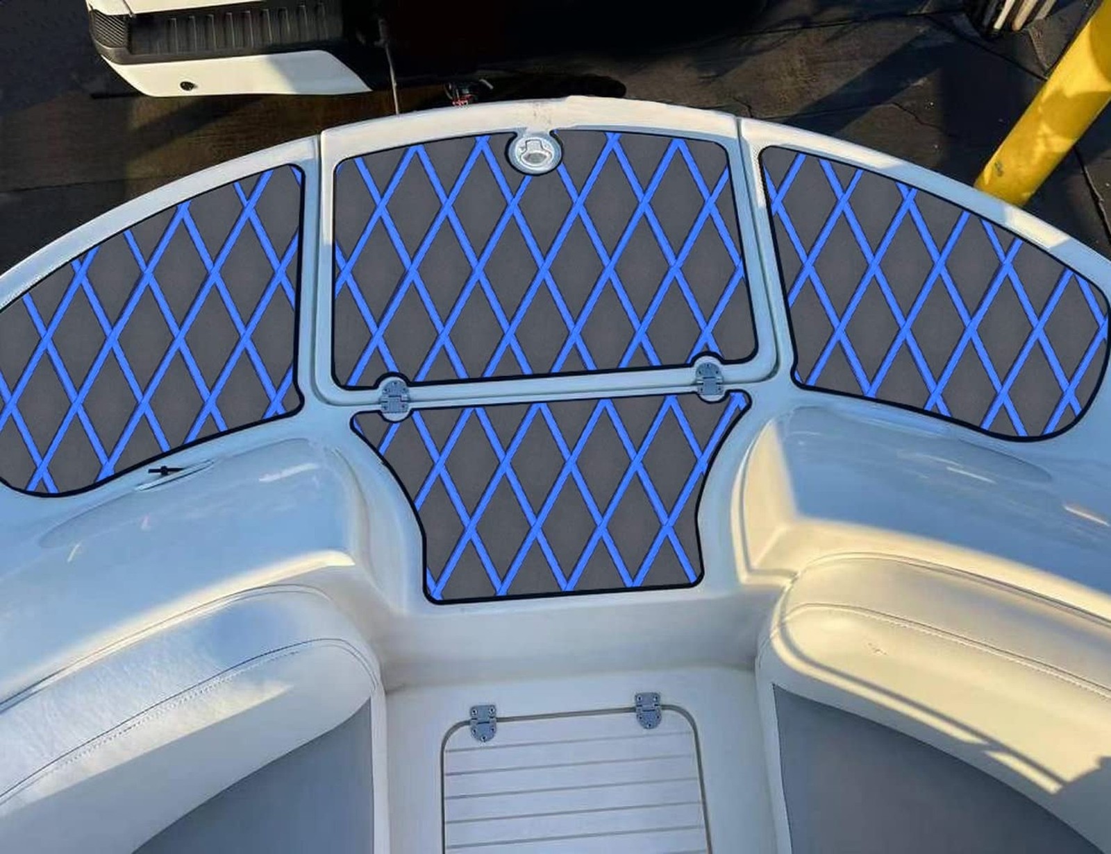 Boat Flooring EVA Foam Boat Decking Faux Teak Marine Sea Deck Non-Slip Mat fo…
