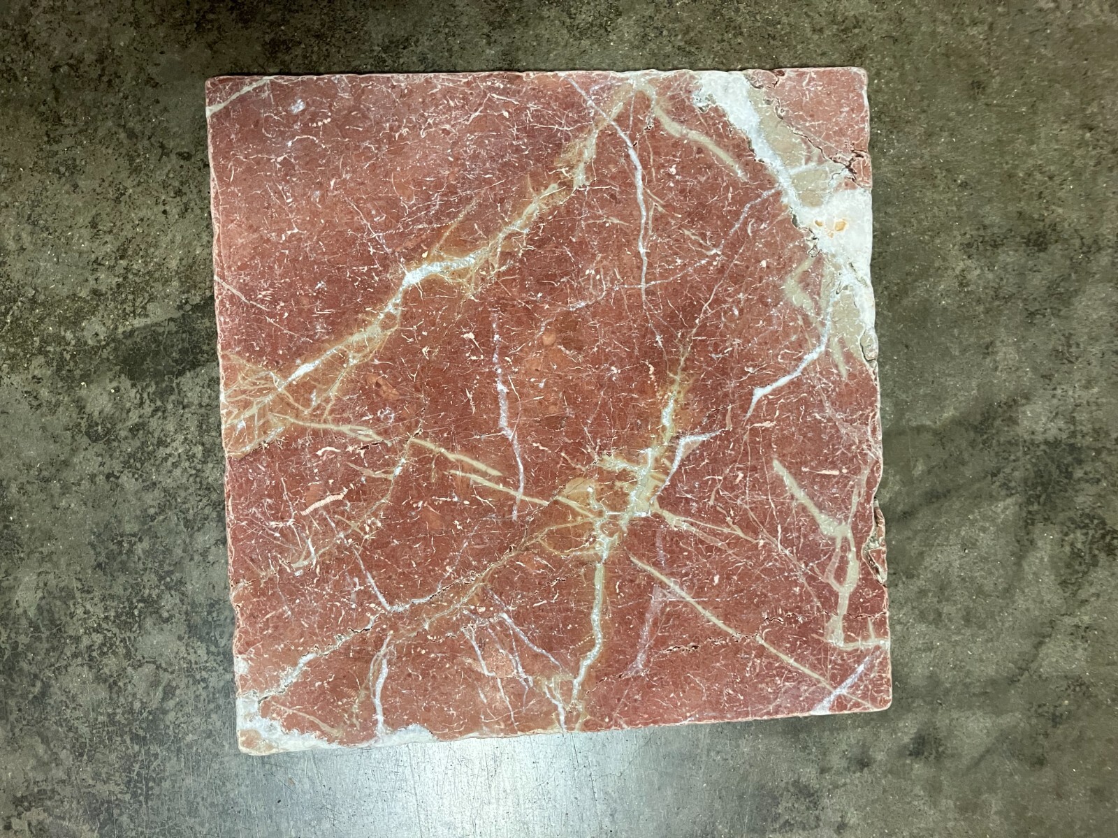 12×12 Rojo Alicante Red Marble Honed Tile Remodel 3×3 SAMPLE PIECE TS-70B