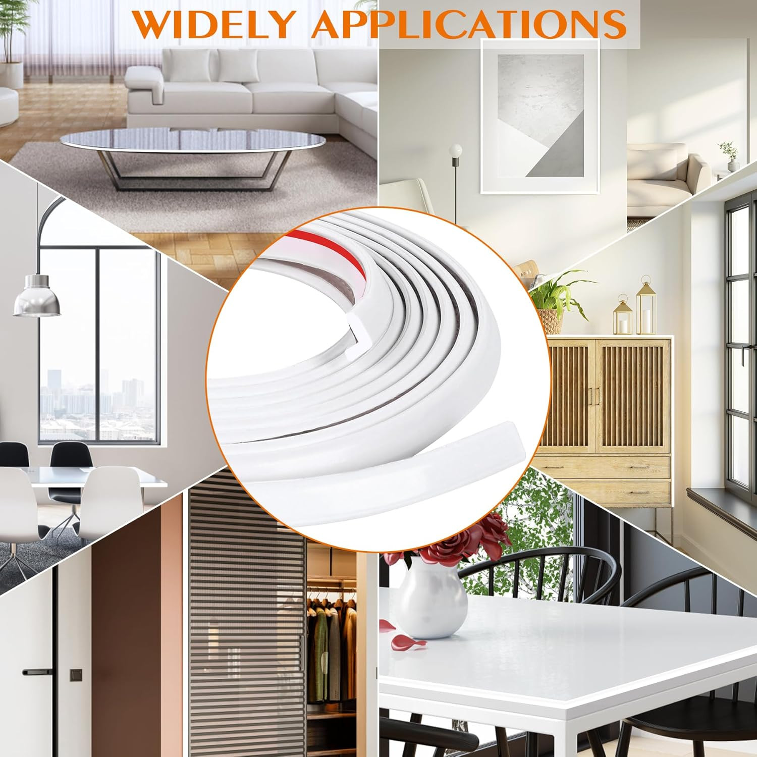 Peel and Stick Tile Edge Trim 10Ft L-Shape Outside Corner Molding Vinyl Exterior