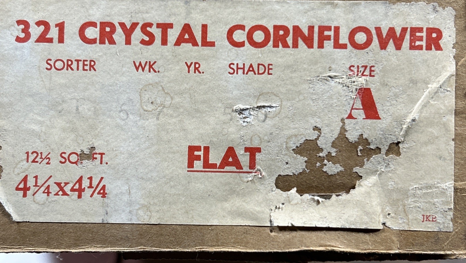4 pcs American Olean Crystal Cornflower 321 square Ceramic Tile 4-1/4″