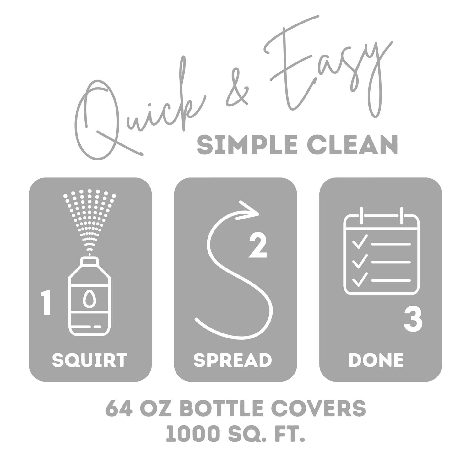 2 Pack Quick Shine Hardwood Floor Luster 64oz PFAS Free Floor Polish and Finish