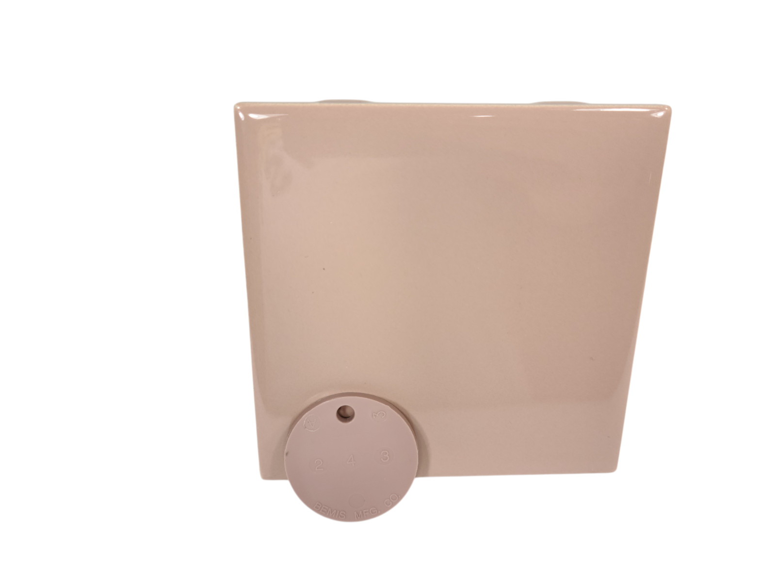 Pink Wild Rose Ceramic Tile 4.25 in Subway Square Color 243 Mid Century Modern