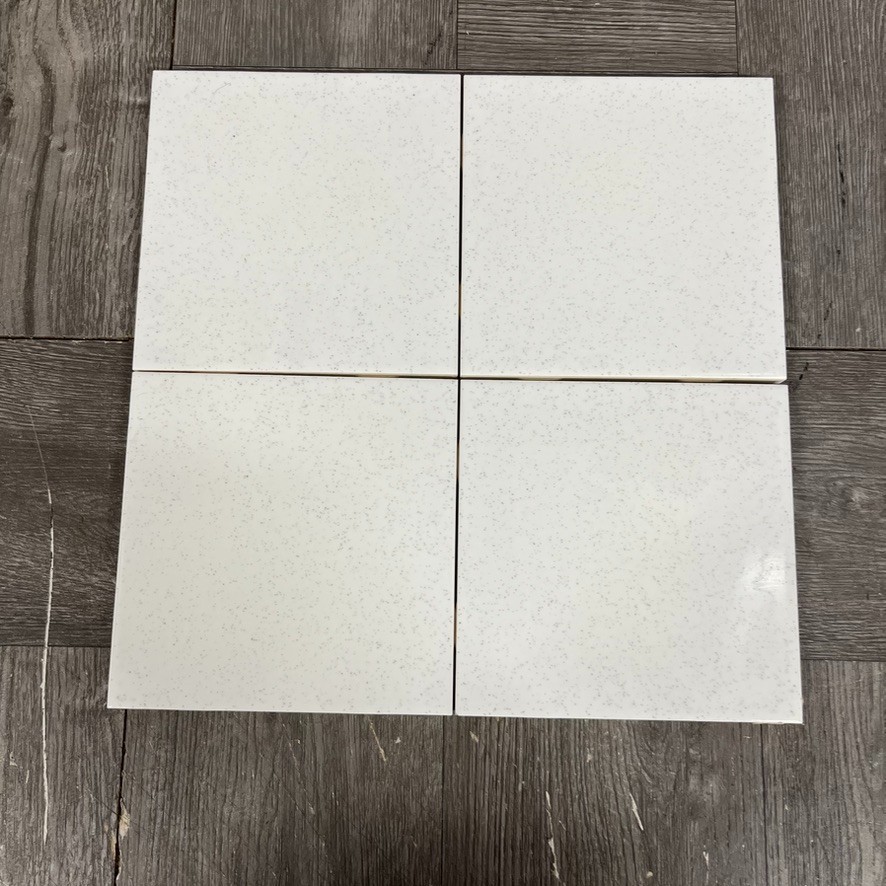 Vtg NOS Ceramic Tile Blue White Specked MCM 4 1/4″ Square Tiles Kitchen Bath NOS