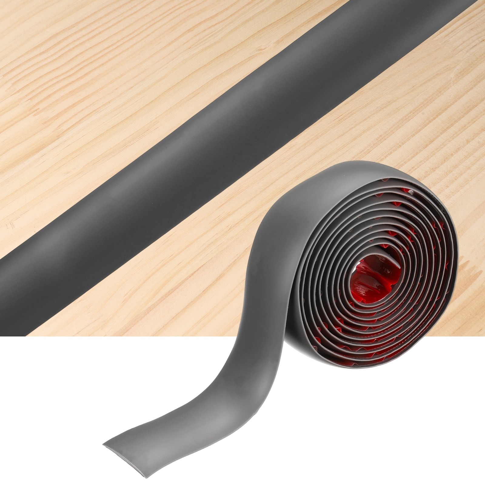 Floor Transition Strips, 6.56 Ftx1.57″ PVC Edging Trim, Dark Gray