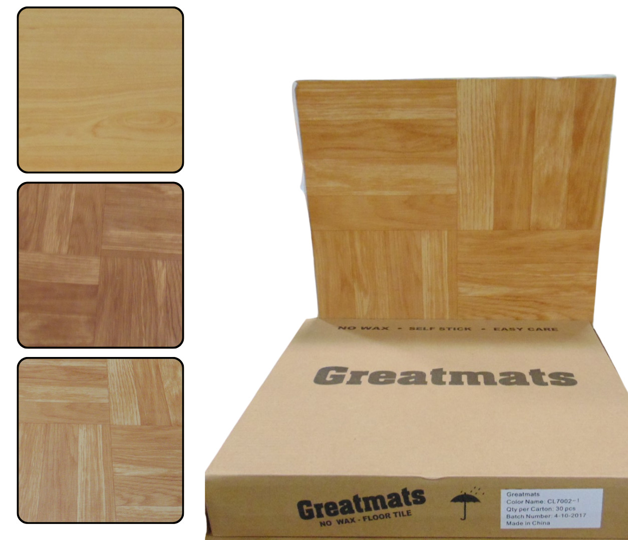 Vinyl Peel and Stick Tiles – Multiple Colors – Adhesive Flooring, Remodel