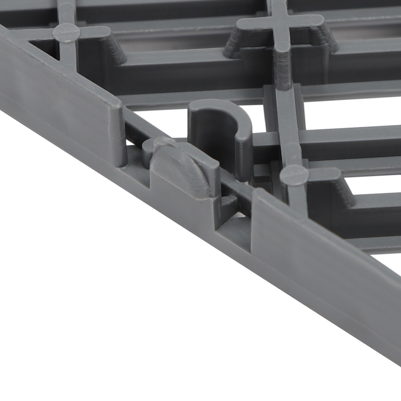 25PCS Tiles Interlocking Graphite Drainage Tiles 12x12x0.5 Inches Deck Tiles