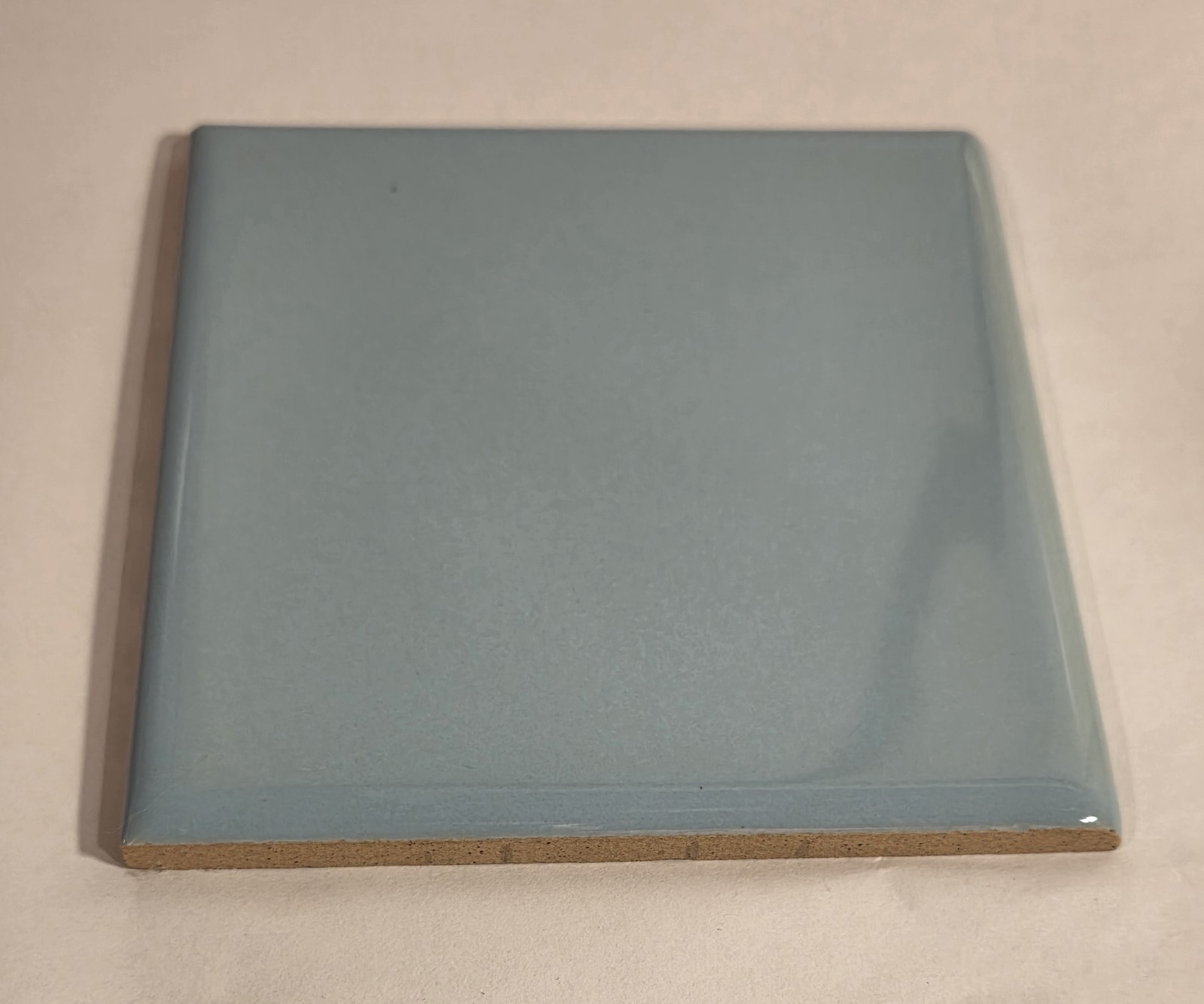 Vintage Romany Spartan Ceramic Tile: Glossy Baby Light Blue 4.25″ X 4.25″