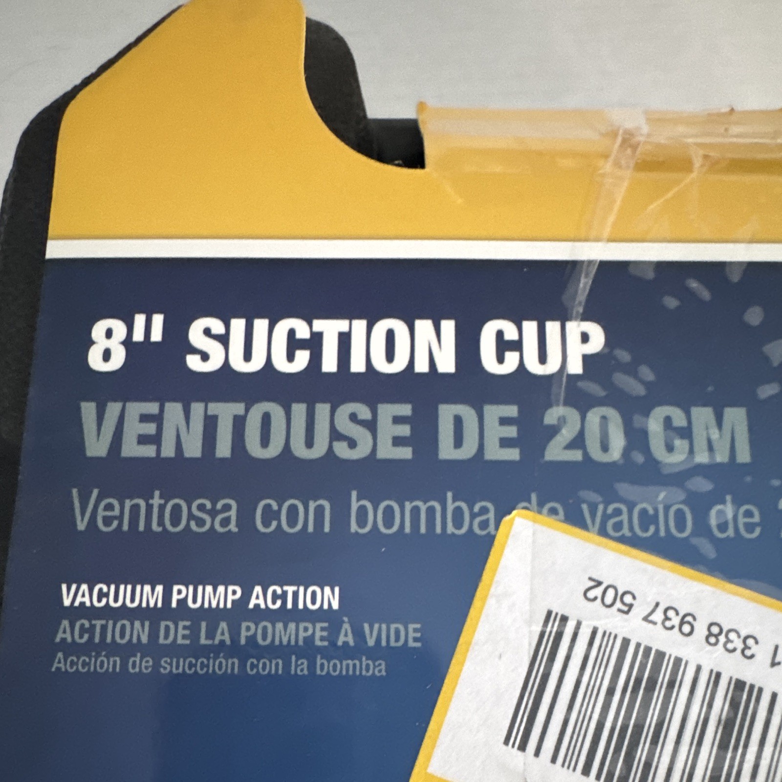QEP 8 in Suction Cup Vacuum Pump Action Lifter, Black Rubber/Plastic