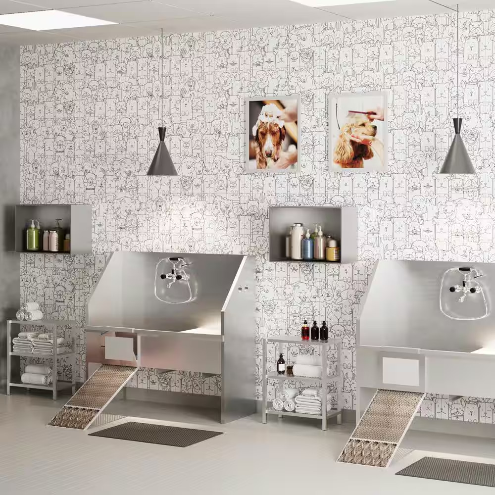 Oh My Dog 9-3/4 In. X 9-3/4 In. Porcelain Floor and Wall Tile (10.88 Sq. Ft./Cas