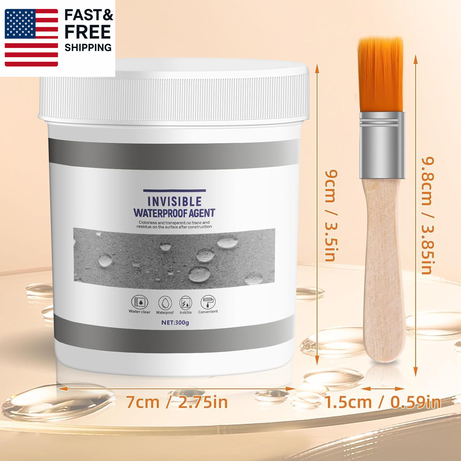 Upgrade Invisible Waterproof Agent, 2026 New 300G Super Strong Invisile Waterpro