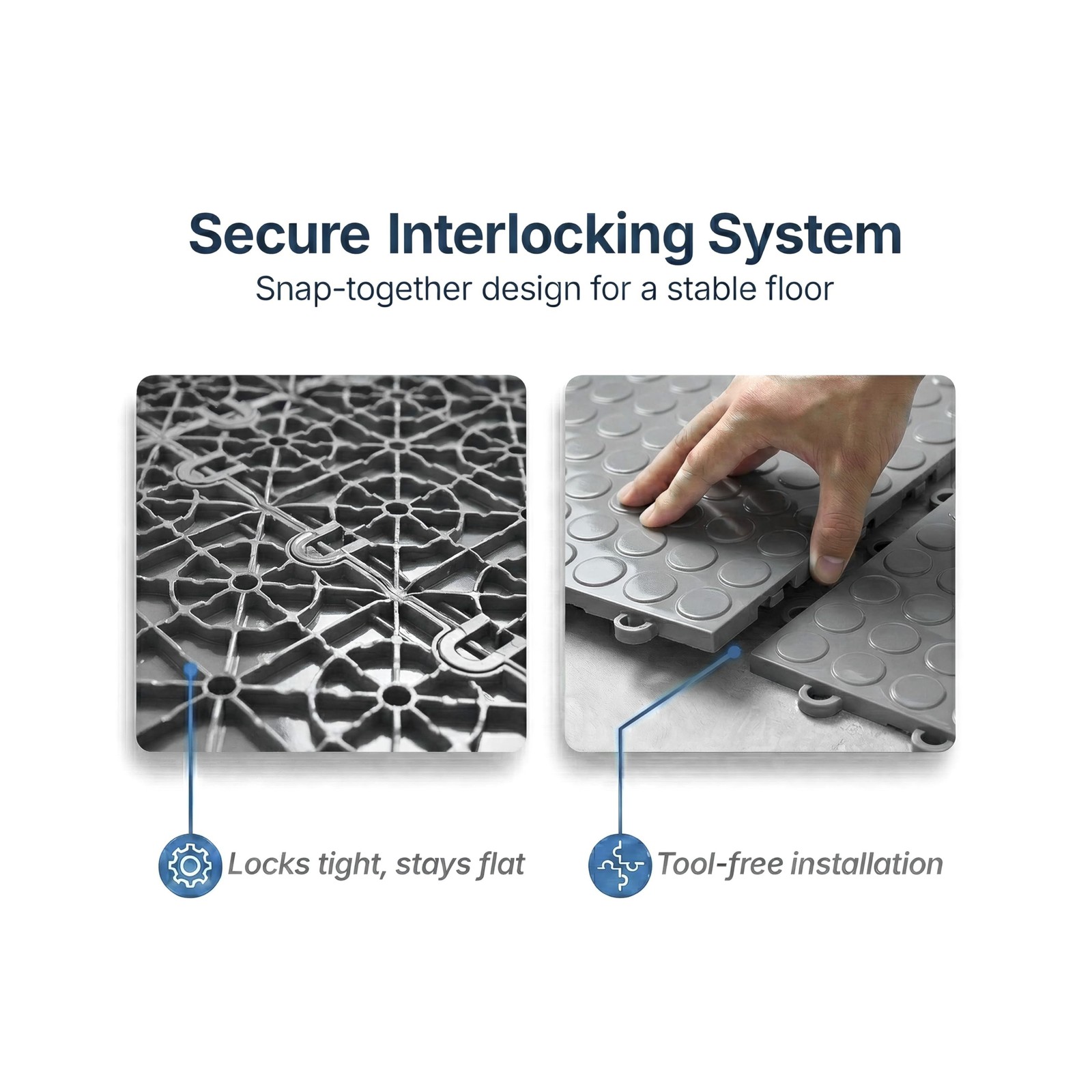 IncStores Nitro Tiles by FlooringInc 12″ x 12″ Interlocking Garage Floor Tile…