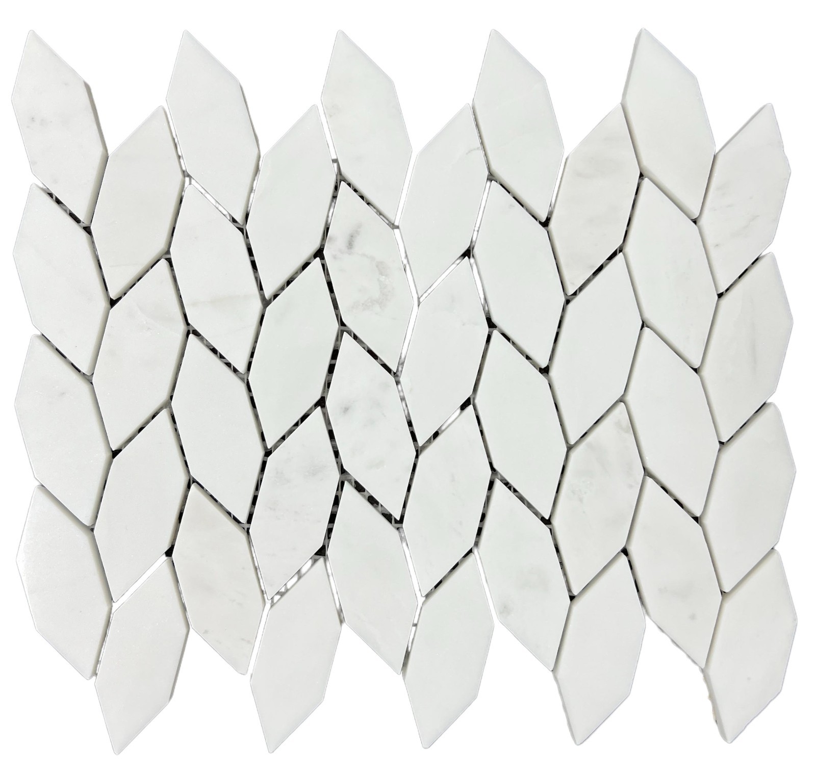 Dolomite Marble Leaf Pattern Mosaic Tile
