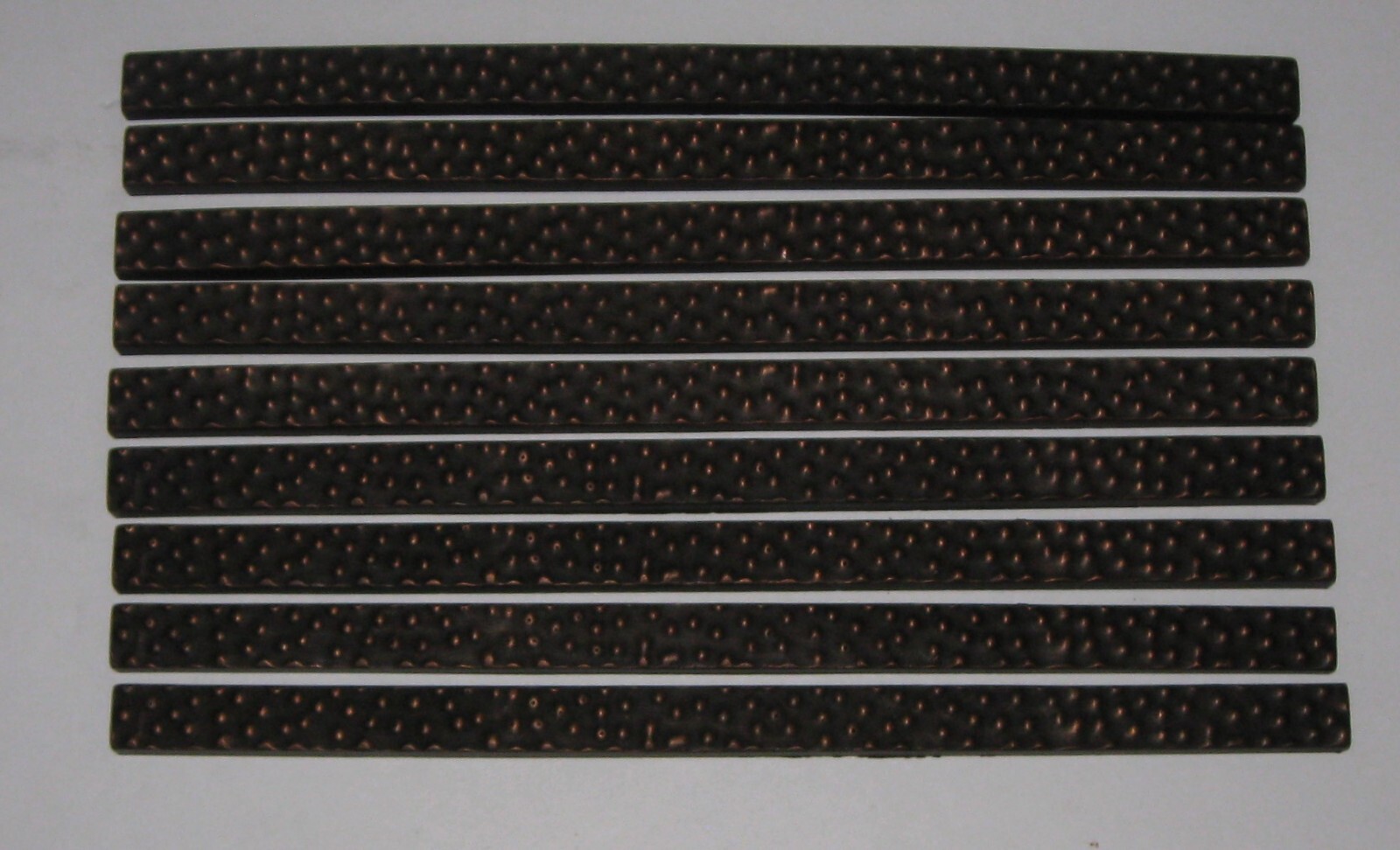 5/8″x11.75″ Oil Rubbed Bronze Beaded Liner Metal Resin Accent Wall Tile – 9 pcs