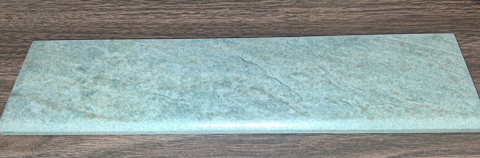 (8 PIECES) 3″ x 11.75″ GRAY ARDESIA BULLNOSE CERAMIC TILE TRIM/TEXTURE DESIGN
