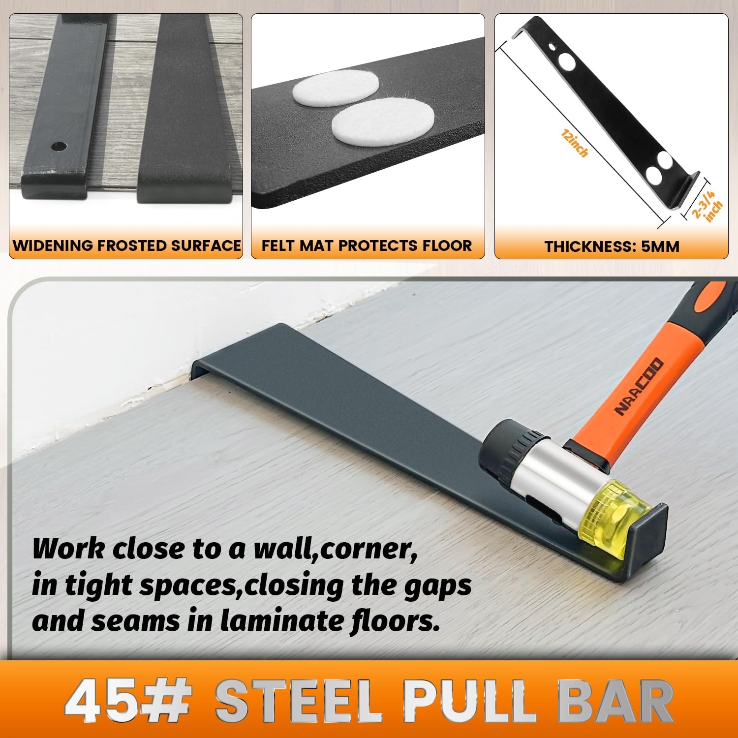 Laminate/Vinyl Flooring Tools, Tapping Block for Vinyl Plank Flooring