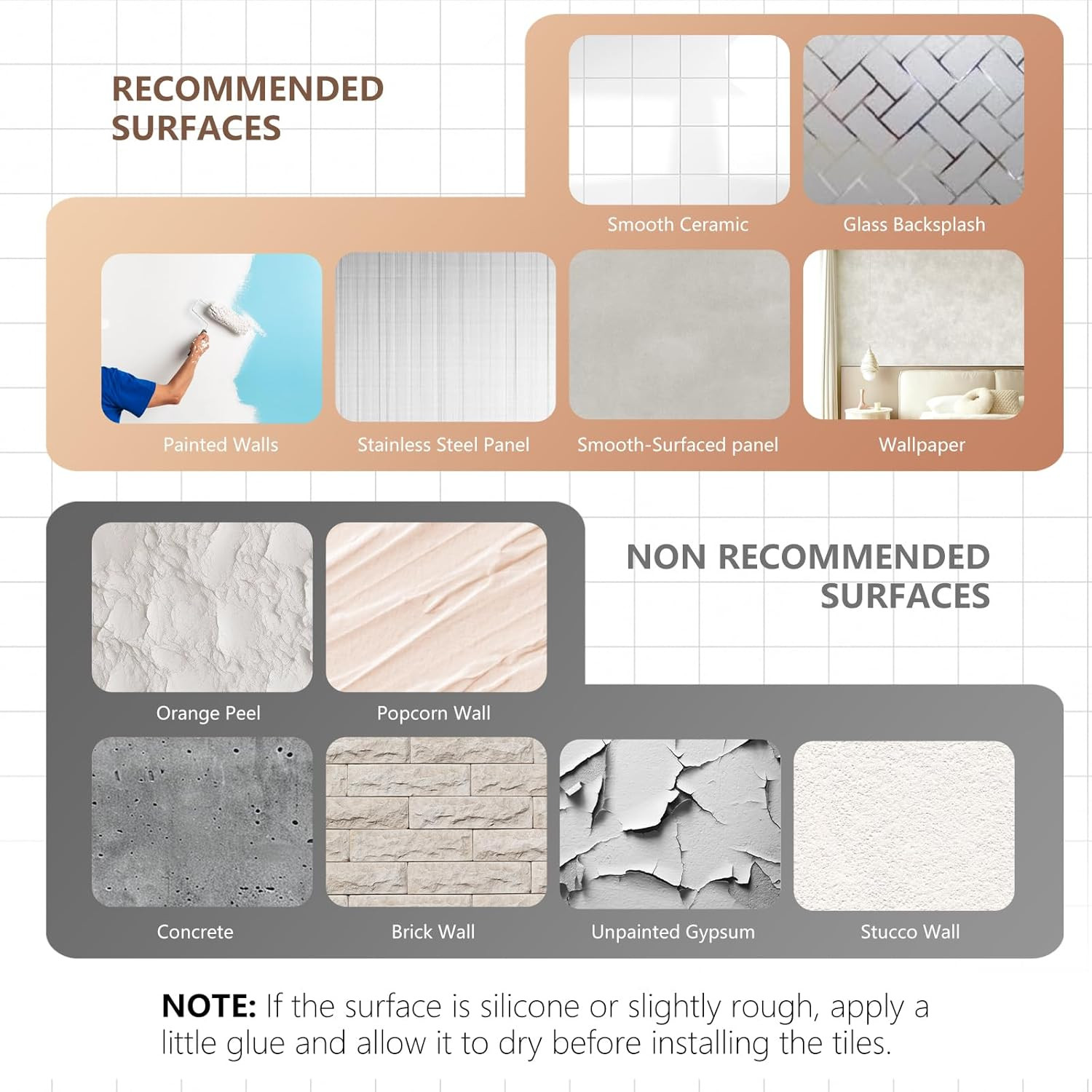 Self-Adhesive Light Green Peel and Stick Backsplash Tiles for Kitchen & Bath
