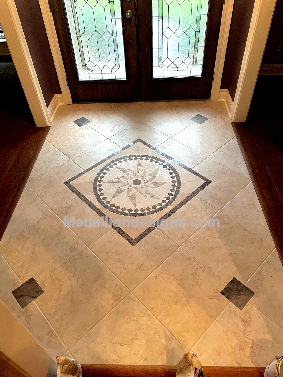 Marble Floor Tile Medallion