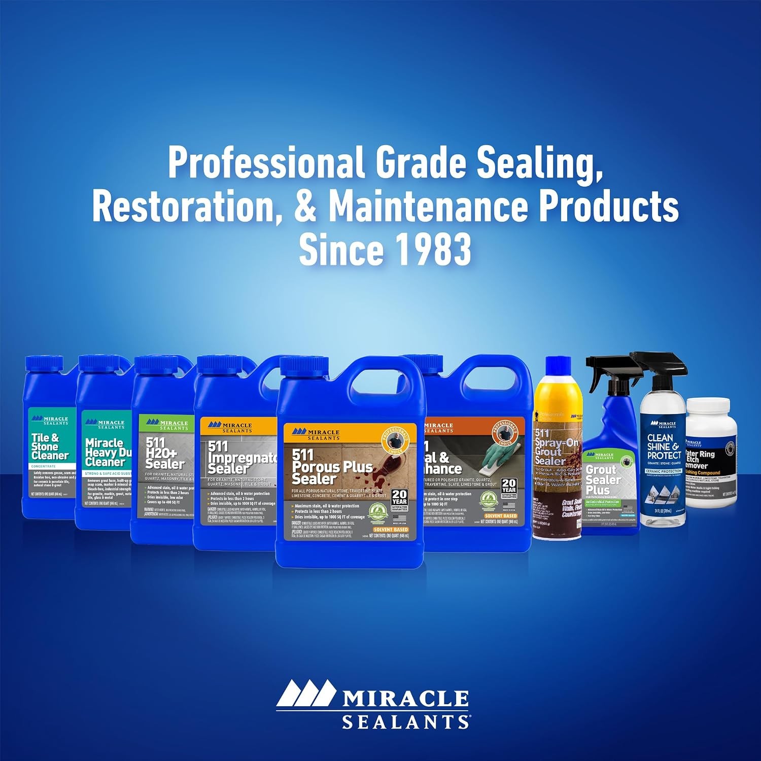 Miracle Sealants Heavy Duty Miracle Grout Cleaner Spray for Natural Stone, Marbl