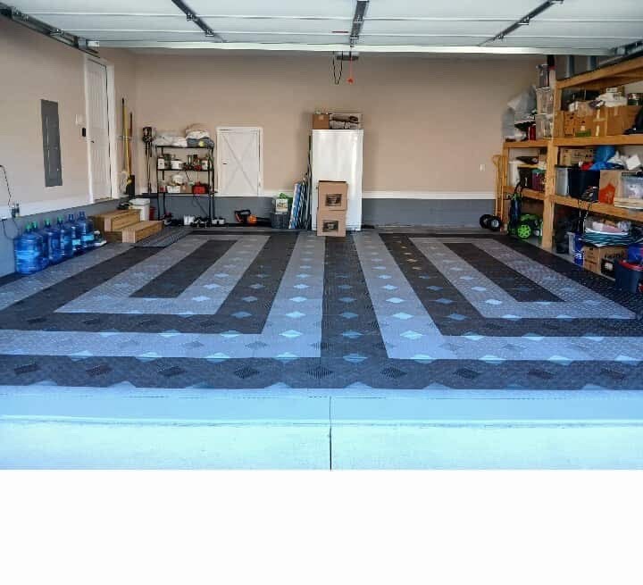 Black … HYBRID-X garage floor tiles. 50 square feet 17” X 17” MADE IN USA