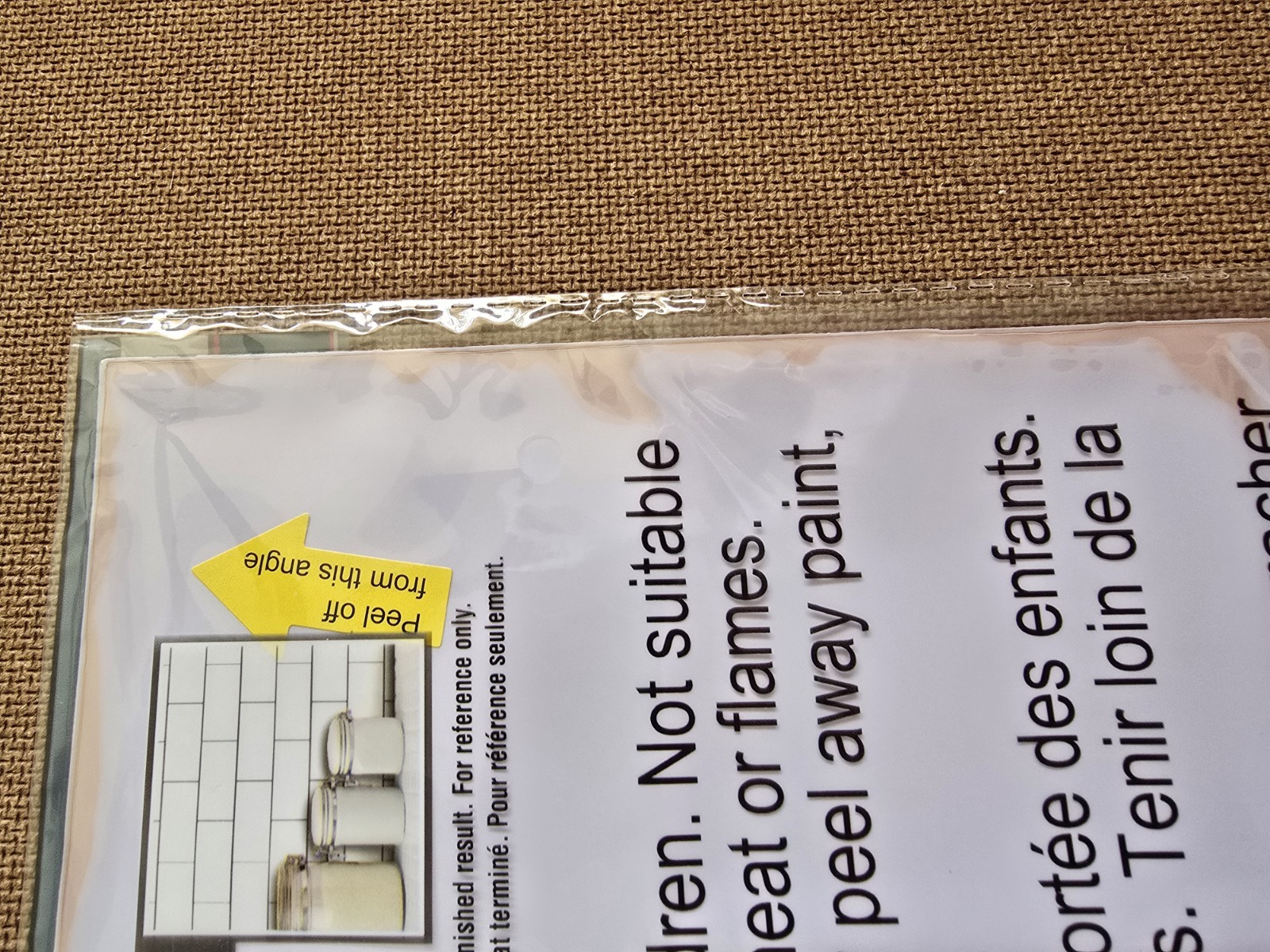 Tool Bench Hardware Self Adhesive White Wall Brick Tile 12×12″ Subway 12 Ct. New