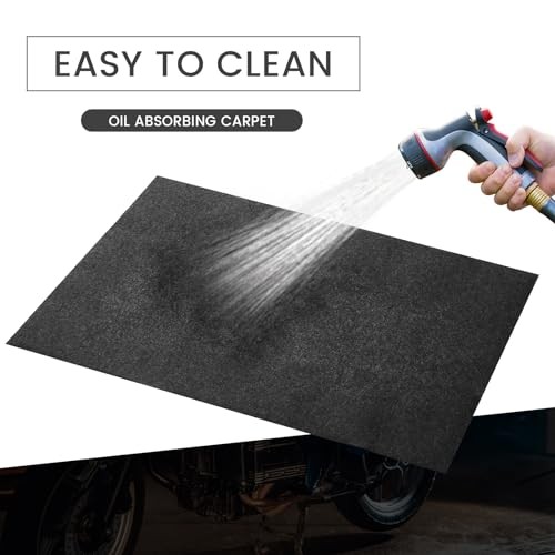 Pcs 29 x 36 Inch Garage Floor Mat Oil Spill Mat Oil Absorbent Pads Reusable, 1