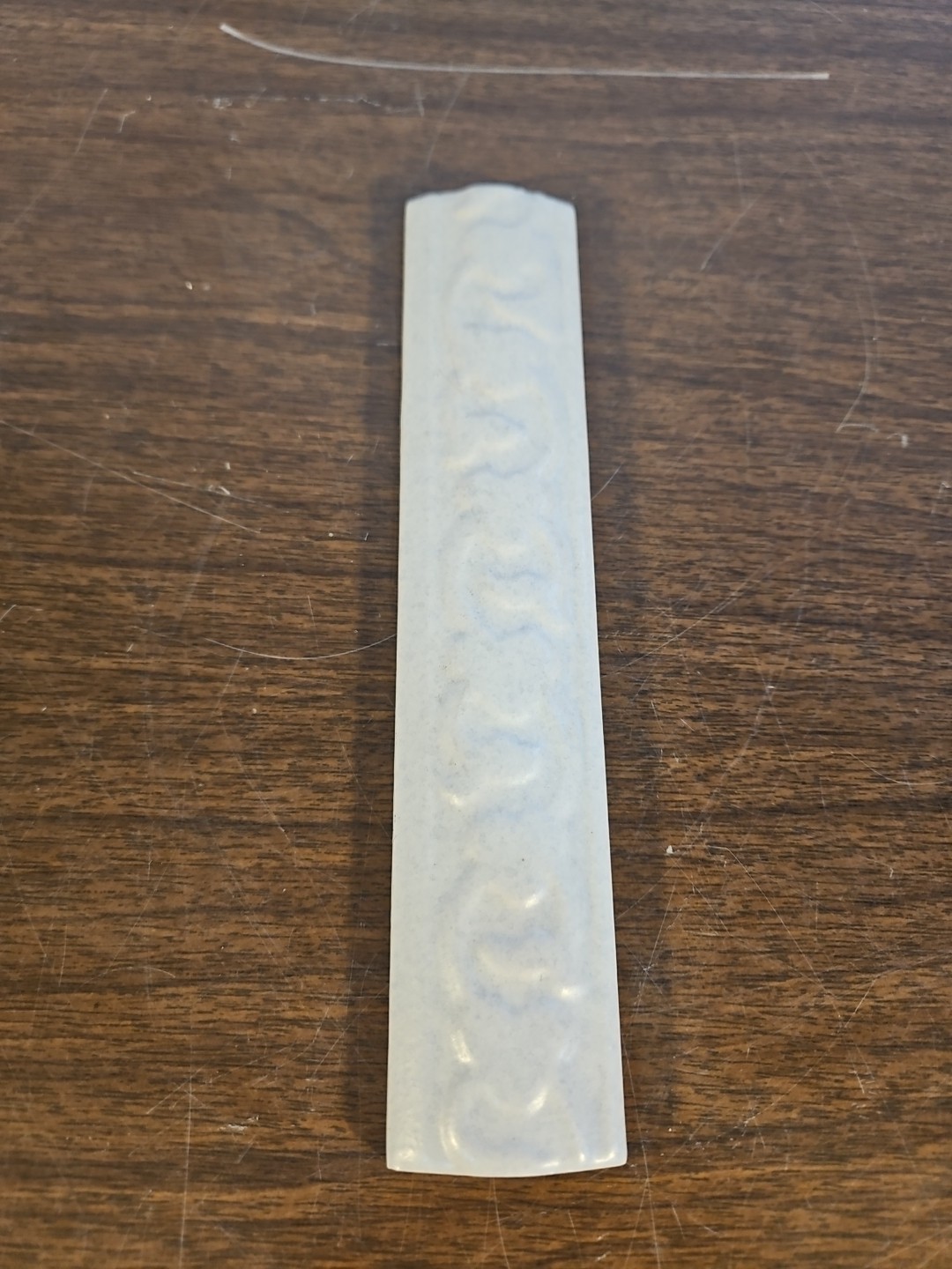 White Fog Tile Trim Laufen LWDL298 Rope Ceramic 8″ Long 6 Pieces Per Box