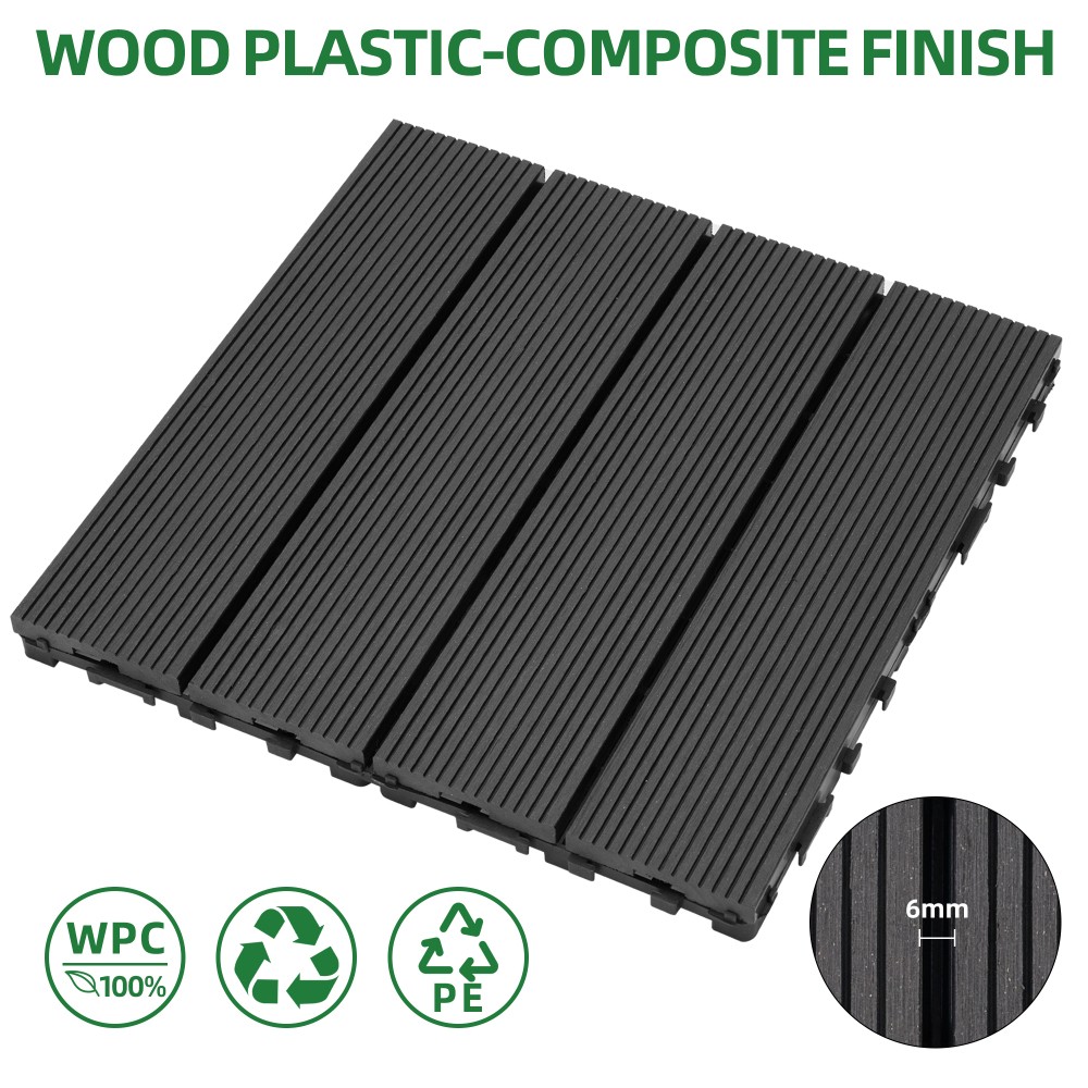 Tiles 9PCS – Waterproof Outdoor and Indoor Flooring for Patio, Balcony, Porch