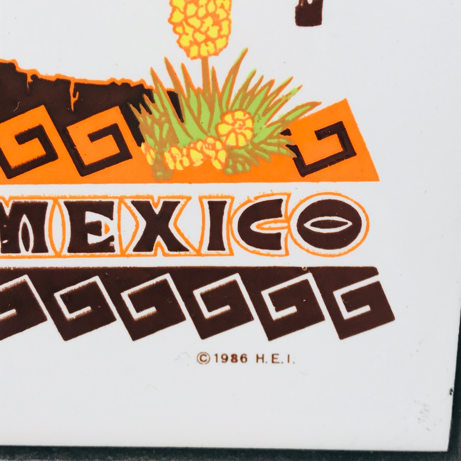 New Mexico Hot Plate Coaster Wall Hanging Trivet Hot Air Balloons Cast Iron 80s