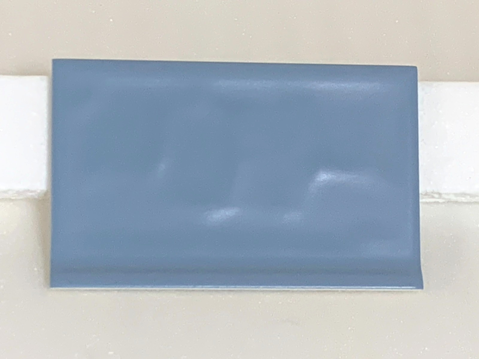 New Vtg Florida Ceramic Vermont Blue #566 Potters Touch Cove Base 4 ” x 6 “
