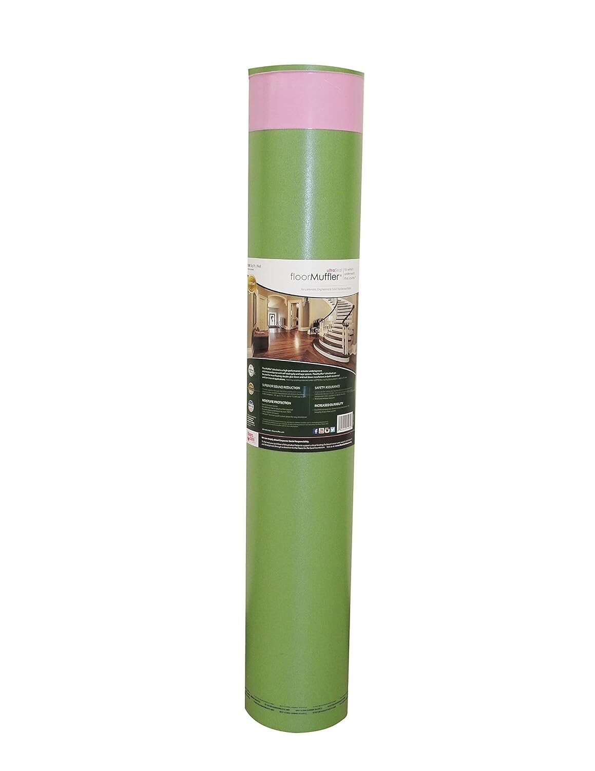 Floor Muffler Ultraseal 3in1 Silent Flooring Underlayment 2mm STC73 100 sq.ft.