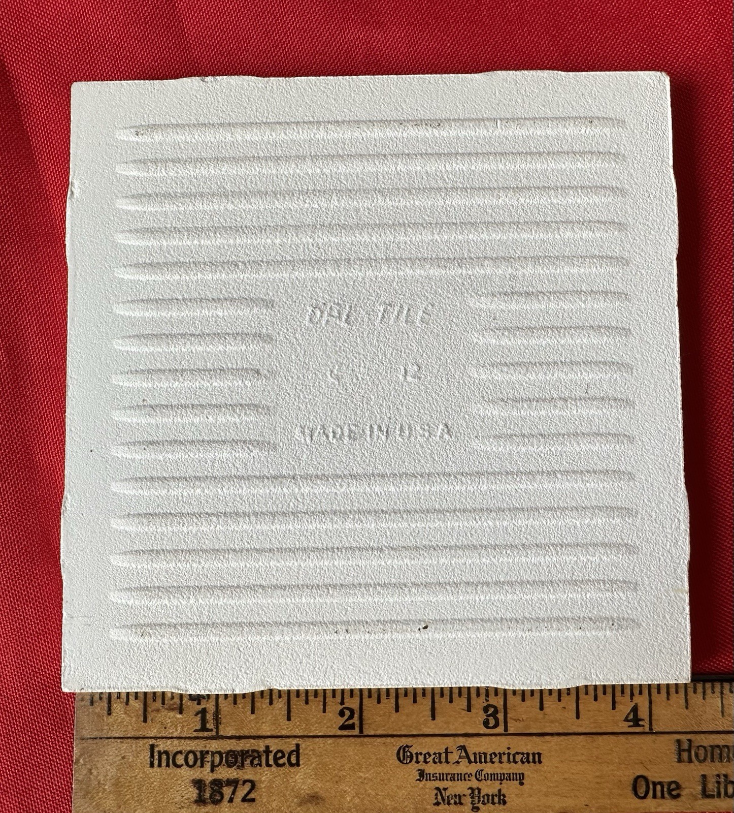 1 pc. Texas Yellow: 4-1/4″ Glossy Ceramic Tile, Made by Daltile Co. in USA, New