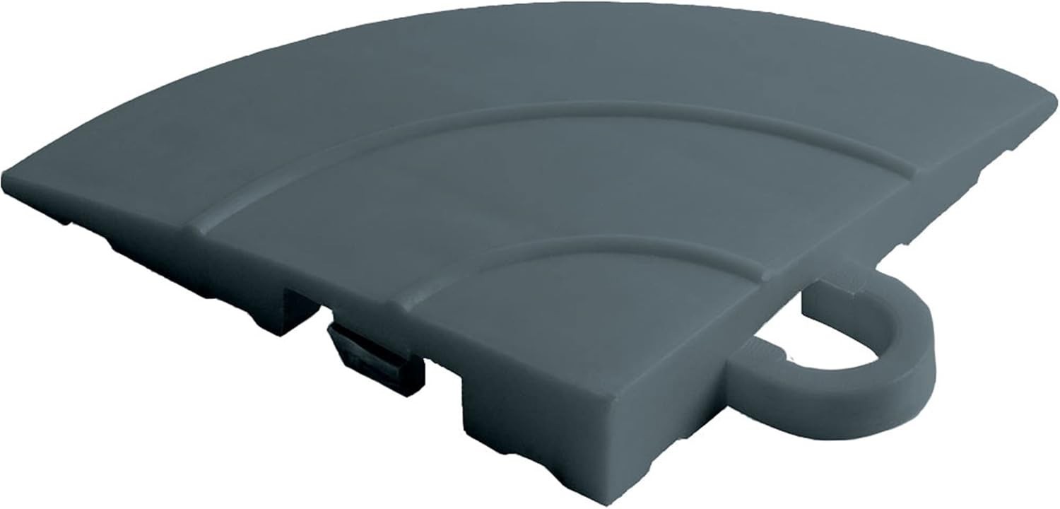 Looped Edge Garage Floor Tile 12 x 2.75 x 0.5 in Black 10-Piece Set