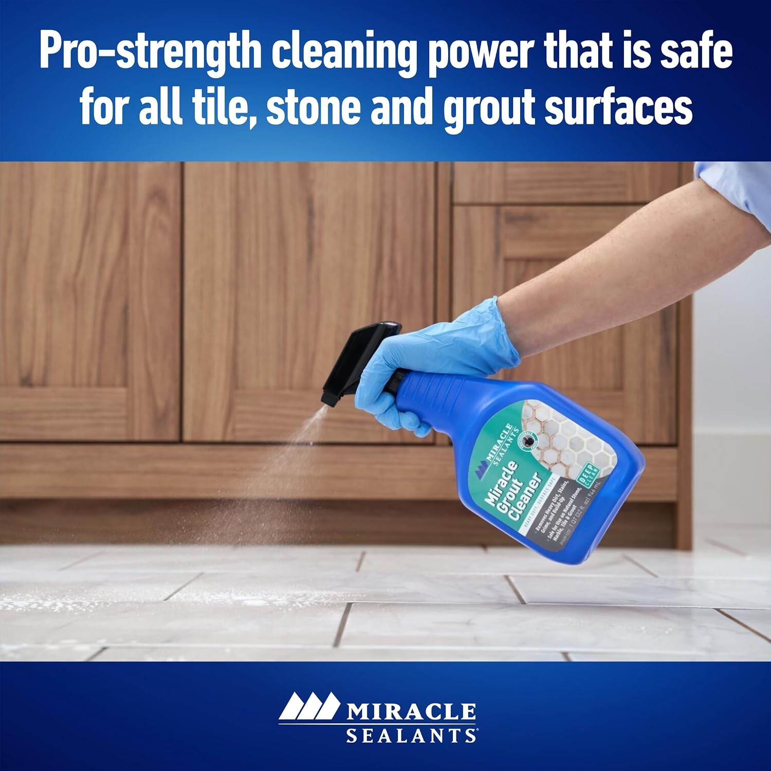 Miracle Sealants Heavy Duty Miracle Grout Cleaner Spray for Natural Stone, Marbl