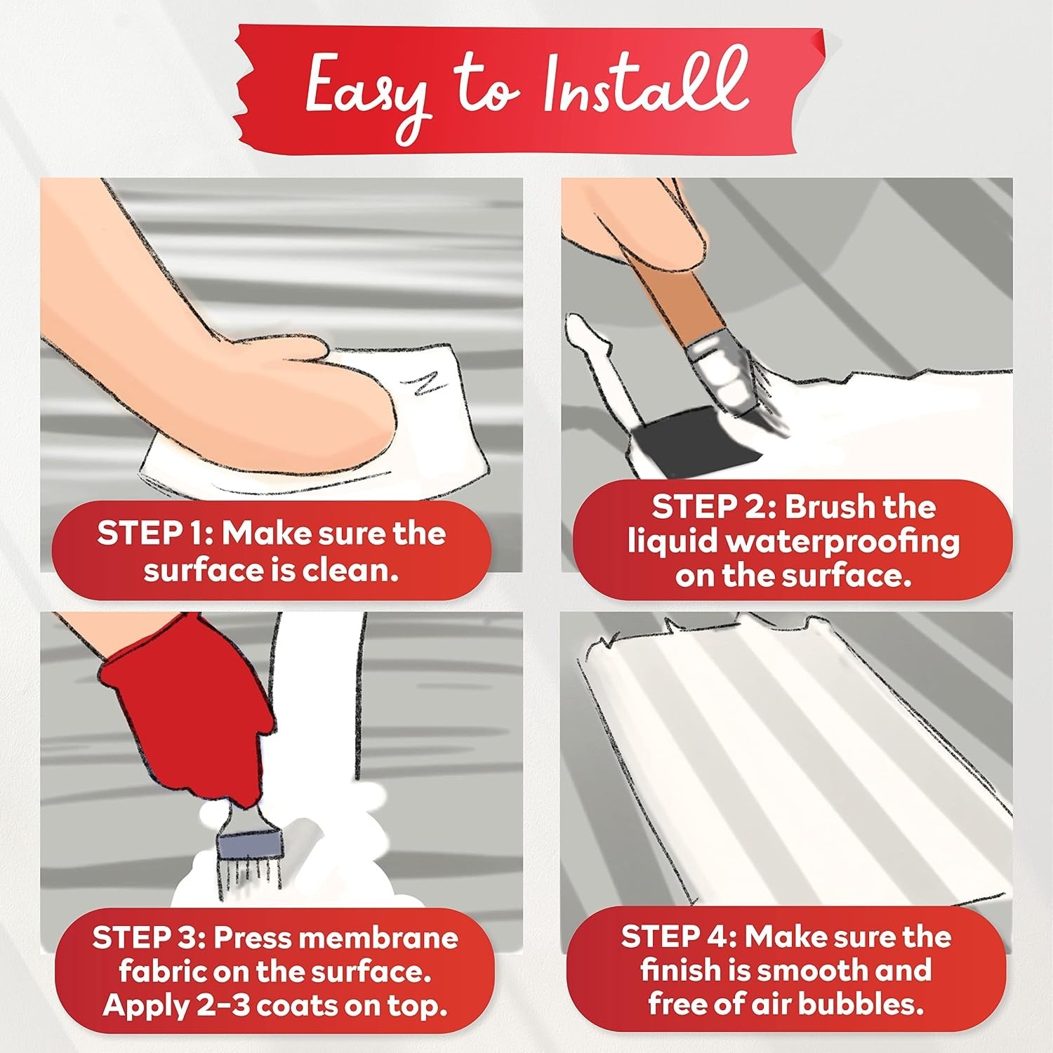 Flexible Fiberglass Shower Waterproofing Tape – Multi-Use