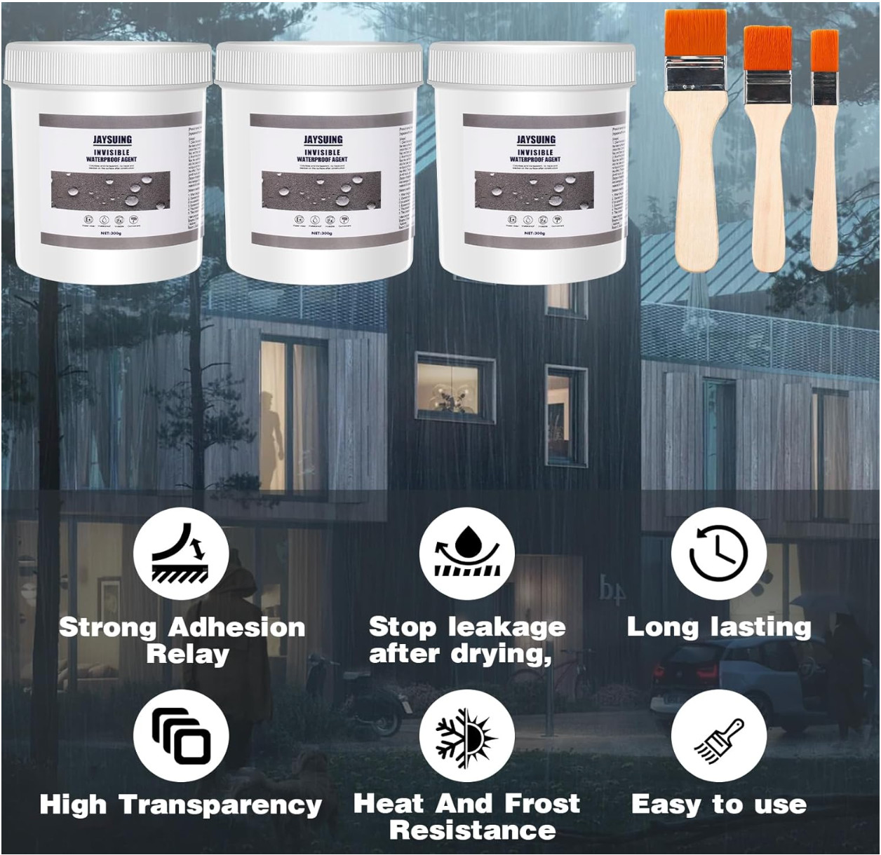 JaySuing Invisible Waterproof Agent Transparent Insulating Sealant – 900 Grams