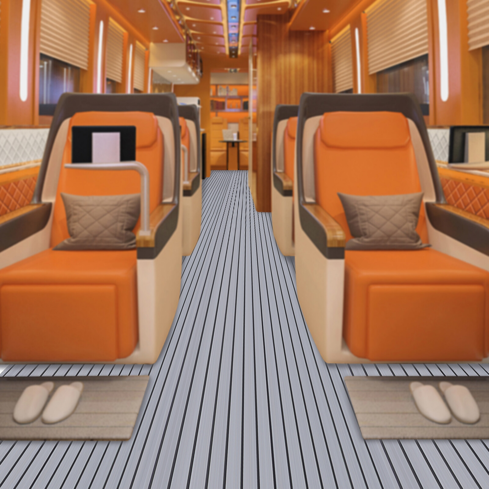 Boat Flooring EVA Foam Boat Decking Faux Teak Marine Flooring Boat Mat Motorboat