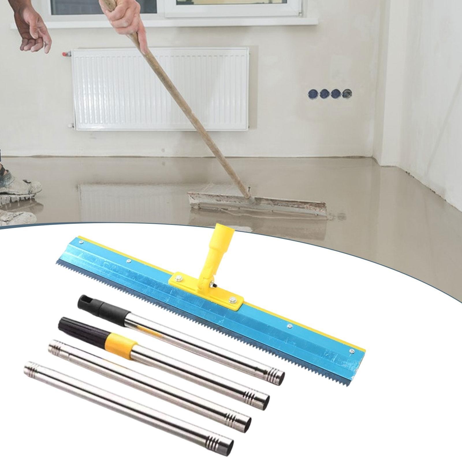 Epoxy Floor Squeegee Notched Construction Hand Tool Metal to Apply Heavy Coating