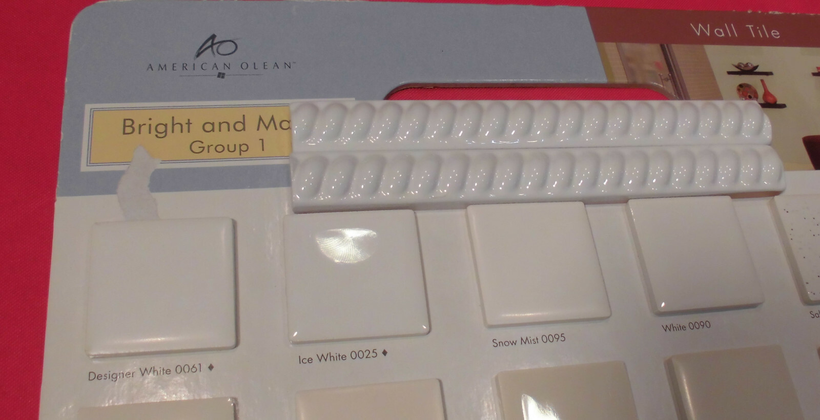 10 pcs. *Gloss White* Vintage Ceramic Liner-Pencil-Sizzle Tiles: 5/8″ X 6″ NOS