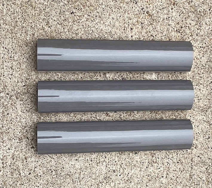 72 Pieces Allen + Roth Charcoal Gray Half Round Trim Tile #0857827 1.2 in X 6 in