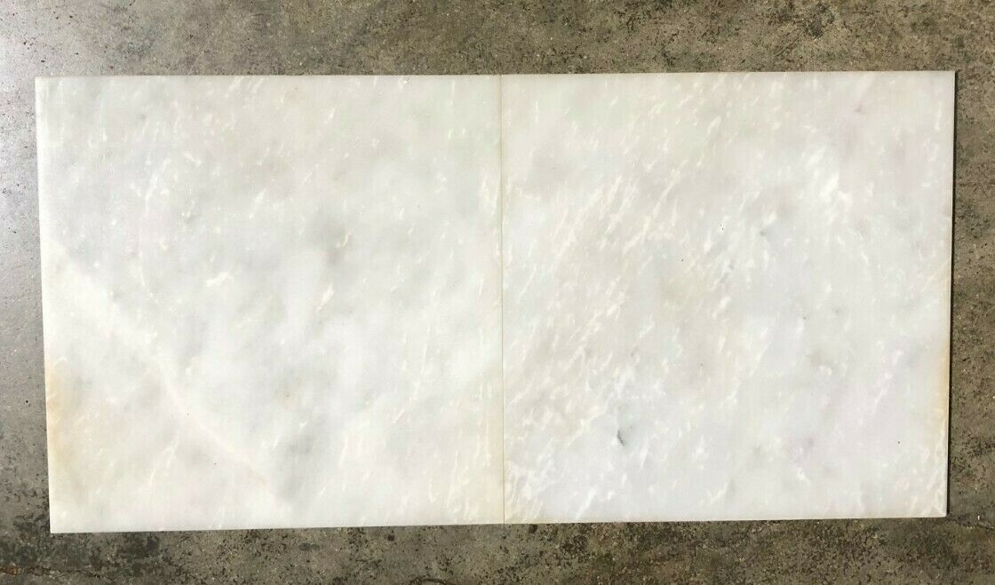 12×12 Tile White Marble Remodel Stone Honed Wall BOX OF 5 TILES T-76