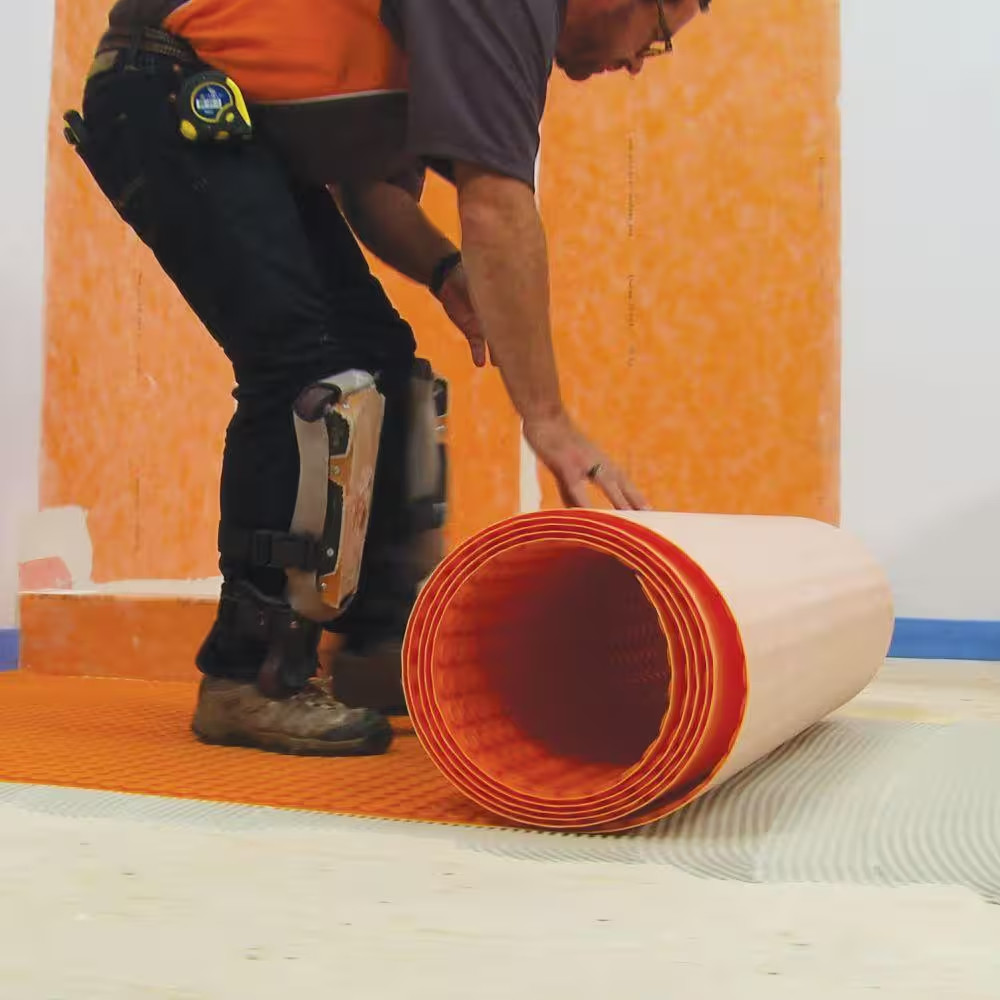 Ditra-Heat 3 Ft. 2-5/8 In. X 41 Ft. 10-3/4 In. Uncoupling Membrane Roll