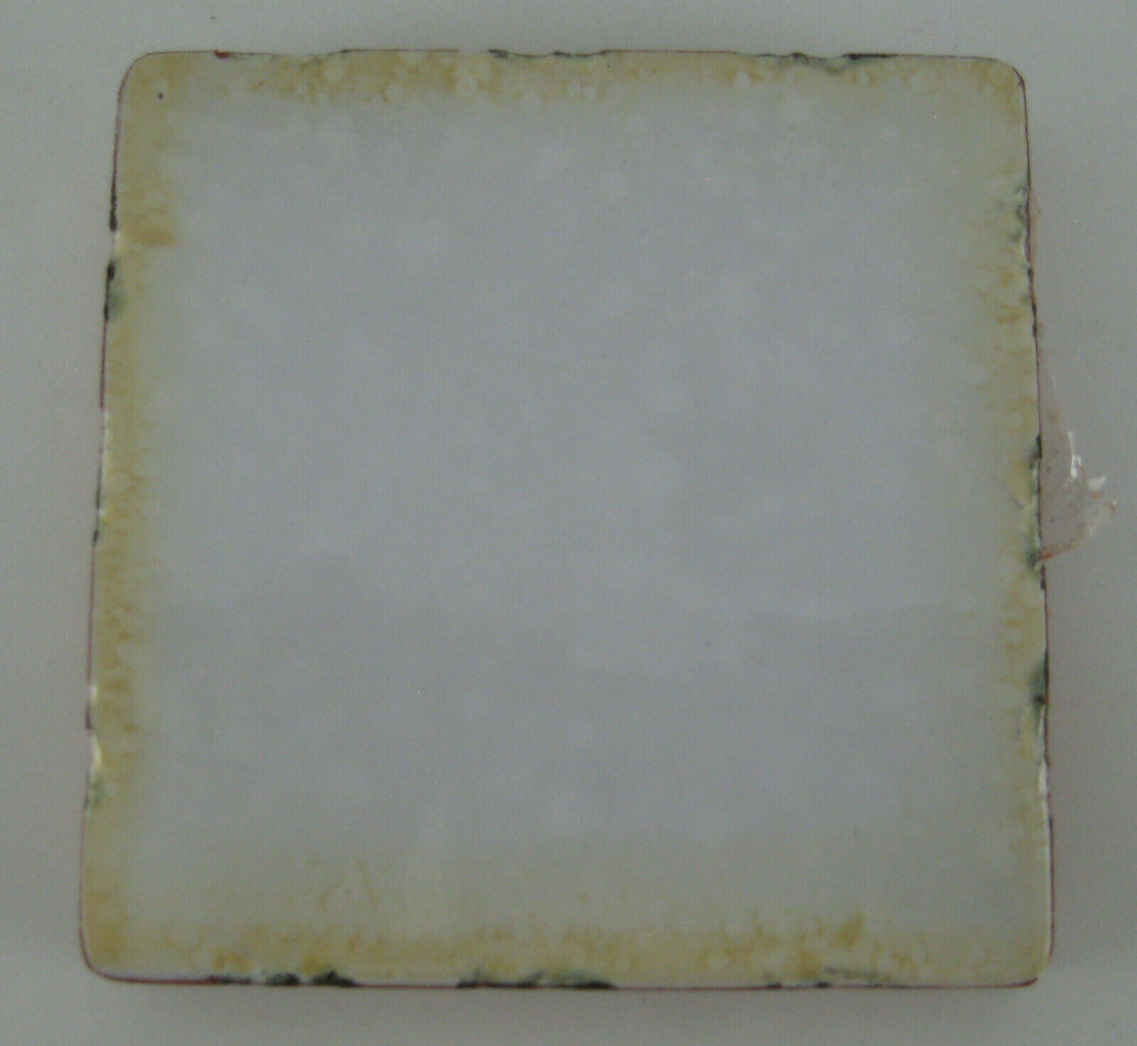 White Glazed Maxcera Citta Italia Decorative Tile Terra Cotta Mottled