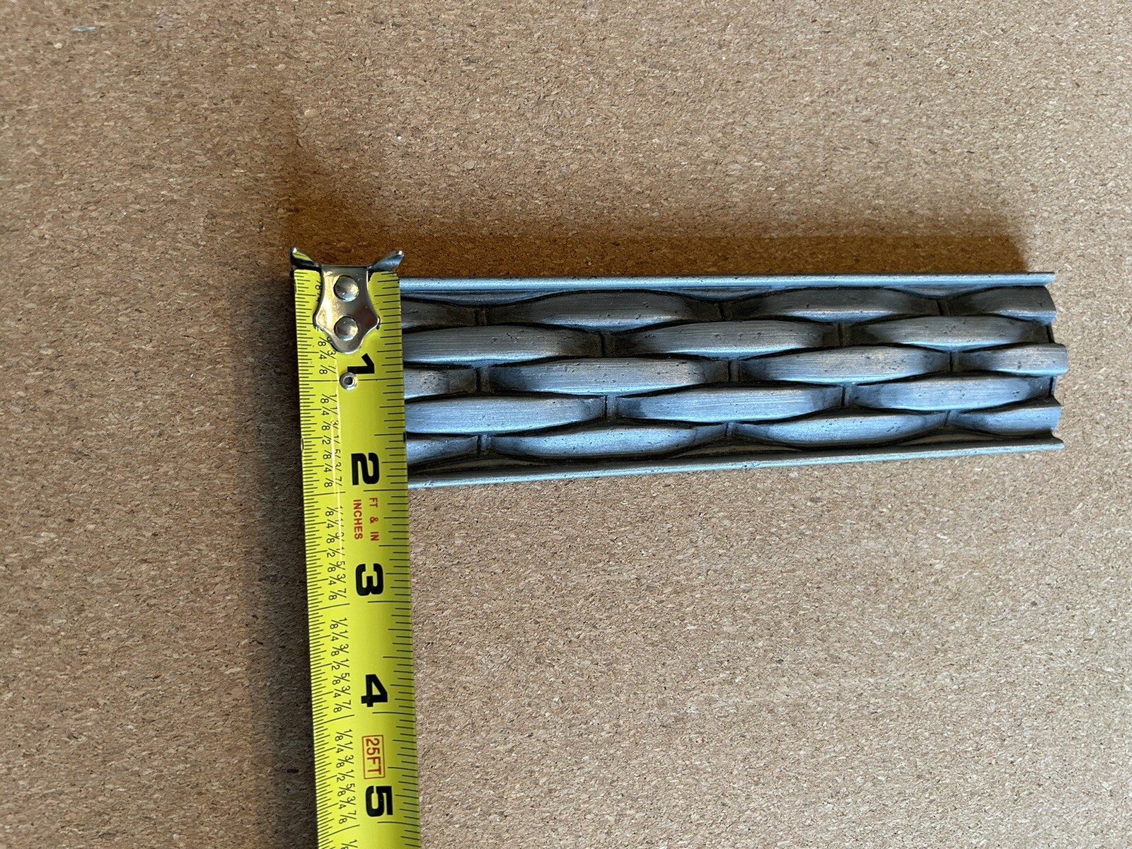 Metal Coat Pewter Looking Listello Tile Border