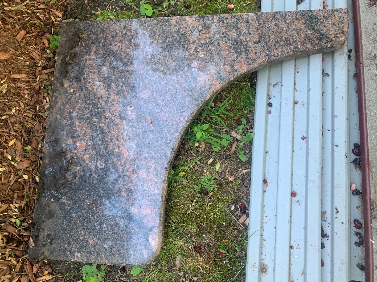granite counter tops – four pieces of various sizes